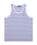 POLO RALPH LAUREN Klassikalise l&otilde;ikega triibuline kootud topp - Sinine Blue/L