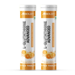 Boldfit Glutatiooni kihisevad 500mg L-glutatiooni tabletid E-vitamiini, biotiini ja C-vitamiiniga Tablett toetab tervet nahka, detoksikatsiooni ja