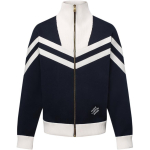 LOUIS VUITTON Kootud puuvillane meremehe blouson 1AHUG8 Blue And White valge
