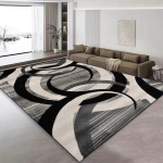 P&otilde;hjamaise abstraktse mustriga vaip elutuppa kohvilaudade ja diivani ette suur ala vaip 200x300 Kaunistus Kodu Libisemiskindlad p&otilde;randamatid Kohandatav 80cm x 120cm gray