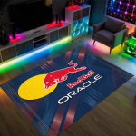 Red Bull Racing Disain Kristall Samet Vaip Hubane Mitte?Libisemisvastase mustriga vaip magamistuppa, elutuppa, esikusse 80cmx120cm