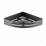 Kolmnurkne nurgariiul Roostekindel vannitoatarvik Roostekindel du&scaron;ikorraldaja majapidajatele, Gunmetal Gray_Single Triangle black