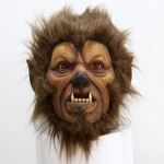 Kvaliteetne Realistlik Halloweeni Cosplay Warcrafti Mask Lateksist Vastupidav Libahundi Mask Vaimu Mask black