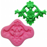 Uus saabunud lilleline rotangist pitsi kujuga 3D silikoonist koogivorm fondant koogit&ouml;&ouml;riistad tassikoogi jaoks