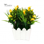 majapidamistarbed 1tk Kunstlill Callalily Potted Bonsai elutuba Kontoriaed kollane