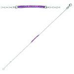 Les Tr&eacute;sors De Lily [K3382] - h&otilde;bedane k&auml;ev&otilde;ru 'D&eacute;esse' roosa must h&otilde;be (roodiumiga kaetud) - 18x1 mm Heleroosa