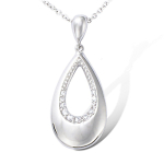 Les Tr&eacute;sors De Lily [N1549] - h&otilde;bedane ripats 'Sissi' h&otilde;bevalge (roodiumiga kaetud) - 30x12 mm h&otilde;be