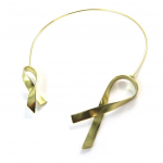 Dolce Vita [N9296] - Collier Cr&eacute;ateur 'Sidaction' dor&eacute; kuld