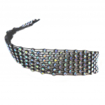 Les Tr&eacute;sors De Lily [P4842] - Designer Choker 'Sissi' boreaalne valge must - 2,5 cm must