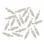 20 tk. Vanad lehtede suled Amuletid ripats Ehted isetegemine k&auml;sit&ouml;&ouml; tegemine h&otilde;be