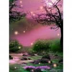 5D-teemantmaal, maastikumaal, ristpistega kleepimine teemantmosaiikmustriga kodukaunistus 20X30CM