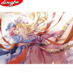 Teemantmaaling Vihmavari Ristpistes Teemanttikandid T&auml;isekraan maastik Rhinestones Pildid Teemantkunst 20X30CM