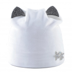 Talvem&uuml;ts naistele Soe sametine Beanies M&uuml;tsid armsate k&otilde;rvadega t&uuml;drukutele Rhinestone Flower Beanie Cap 55-58cm