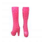 5 paari/partii Segav&auml;rvilised k&otilde;rged kontsad kingad Barbie-nukukingade jaoks 1/6 BJD-nukudele Aksessuaarid T&uuml;drukud M&auml;ngivad isetegemise m&auml;nguasjad mitmev&auml;rviline