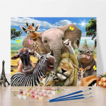 Digitaalne &otilde;limaal DIY maalimine numbrite j&auml;rgi numbrite maalimine kodukaunistus l&otilde;uend numbrid &otilde;limaal 40x50cm no frame