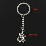 Moodne 30 mm v&otilde;tmehoidja metallist v&otilde;tmehoidja v&otilde;tmehoidja ehted antiikplaaditud alligaator krokodill 34x18 mm ripats h&otilde;be