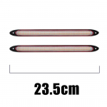 Led Car DRL p&auml;evas&otilde;idutuled veekindlad universaalsed automaatsed esitulede j&auml;rjestikused suunatuled kollane voolav lamp 23.5CM