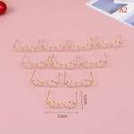 10 tk kuldne &uuml;mmargune prillide raam ilma l&auml;&auml;tseta nukukaunistuse tarvikute jaoks 4.1cm*2.6*1.6cm