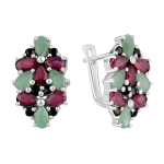 Naturaalse safiiriga h&otilde;bek&otilde;rvar&otilde;ngad 6.029ct, rubiin, smaragd (2112419)