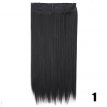 MERISIHAIR Naiste pikad sirged juuksed Naturaalsed s&uuml;nteetilised mitteklambrid keemilisest kiust pikapikendusega s&uuml;nteetilisest kiust parukas 22inches