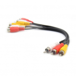 1 tk 3 RCA isase kuni 6 emase jaoturi juhe DVD AV audio-video adapteri kaabel