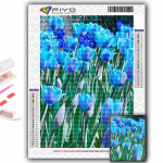 5D DIY Teemanttikandid Tulbid Teemantmaaling Mosaiik Kodukaunistus Full Round 20X30CM