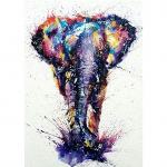 5D DIY Teemantmaali Maastikud ja loomad Teemanttikandid Ristpistes Kitsaskivi mosaiik Kodukaunistus Round 20x30cm