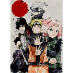 5D DIY teemantmaaling Jaapani anime ninja teemanttikandid ristpistes t&auml;ispistes kivimosaiigiga kodukaunistus Square 30x40cm