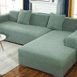 Stretch Jacquard diivani kate Elastsed &uuml;hev&auml;rvilised diivanikatted elutoa jaoks Slipcover diivani kate m&ouml;&ouml;bli kaitse Single seater gray