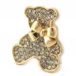 Les Tr&eacute;sors De Lily [R6754] &ndash; Kuldne Teddy disainipross &ndash; 36x30 mm kuld