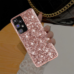 Luksuslik Bling Glitter telefoni&uuml;mbris Samsung Galaxy S23 S22 S21 FE Ultra Plus A14 A23 A33 A53 A73 A22 A32 A53 A72 A12 A51 M23 M32 4G 5G pehme TPU kate Samsung Galaxy A33 5G roosa punane v&auml;rv
