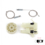 BWR5231 Elektrilise akna t&otilde;stuki remondikomplekt Esipool Vasakpoolne Fiat 500 2007-Edasi 2/3 Uksega Luukp&auml;ra Cabrio Kabriolett 68070267AD