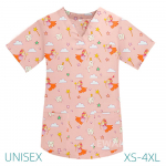 Haigla t&ouml;&ouml;vormid Meditsiine Hammaste Tr&uuml;ki V-kaelusega pluus Hambakliinik Vormiriietus Medical Nurse l&uuml;hikeste varrukatega Scrub Tops M