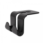 Fonken Topeltpeaga konksud Auto tagaistme rippuv hoidik Auto hoiuraami korraldaja Peatoe riidepuu konks Autotarvikud Double Hook Style must