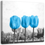 L&otilde;uenditr&uuml;kk Flowers Tulips Nature Blue 30x30 sinine