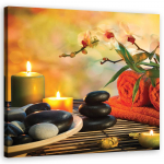 L&otilde;uendiprindiga Zen stones spaakomplekt 30x30 oranž