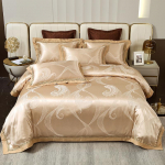 15 v&auml;rvi kvaliteetseid puuvillaseid voodilinu Tekikomplektid Neljaosaline pulmapesu Jacquard voodilinad pluss puuvillane voodikate 1.8m bed