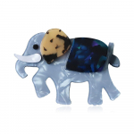 Blucome Fashion Akr&uuml;&uuml;l Suur Elevandi Pross Armas Loom Tai Elevandivaigust Pins Ehted Naistele Koti Aksessuaarid sinine