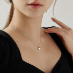 S925 h&otilde;bedane armastuskaelakee, naiste kerge luksuslik ni&scaron;&scaron; 2023, uus rangluu keti disain Senior Sense Temperament Choker