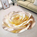 Lillekujuline vaip &uuml;mmargune vaip Pehme imitatsioon ka&scaron;miirmatt elutuppa Magamistoa pojengivaip Lillevaip p&otilde;randamatt toas Diameter 120cm 2XL