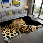 Avaleht 3D Leopardimustriga suured vaibad elutuppa Luksuslikud loomavaibad Magamistoa Pehme k&auml;sn Vannituba K&ouml;&ouml;k P&otilde;randamatt Uksematt 120cm x 160cm