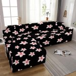 Roosimustriline Lillestiilis Elastne M&ouml;&ouml;blikaitse Saastumisvastane Tugitoolidiivani r&auml;tik Pestav Majapidamises Lamamistooli diivanikate 1 seat 90-140cm