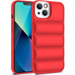 Luksuslik sulejope riidest telefoni&uuml;mbris Apple'i iPhone 13 12 Pro X Xs Xr Max 11 Mini jaoks Puffer Case Pehme moekaubam&auml;rgi kate For iPhone SE 2020 roheline