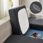 Veekindel Jacquard diivani istmepadja kate elutoale lastele M&ouml;&ouml;blikaitse Polaarfliisist veniv diivanikatted eemaldatavad Back Cushion Cover kerge kohvi v&auml;rv