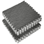 10 tk paksud lukustuvad kohevad plaadid, ruudukujuline vaip, l&otilde;hestatud liigend, pehme ronimisvaip Matid, karvas piirkonna vaip 30 x 30 x 1.53 CM hall