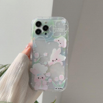 Ins Shiny Bunny Soft Silikoonist Cute Shell Rabbit telefoni&uuml;mbris Iphone 11 12 Promax 13 14 Pro Max Plus Cartoon tagakaane Capa For iphone 14promax