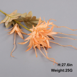 S&uuml;gisene kunstlillede siidist roosisein Tiktok Branch vaasid kodu j&otilde;ulukaunistuseks pulmakimp DIY dekoratiivtaimed Single Emerald-