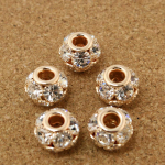 2 tk 9 * 12 mm teemantide servaga suure auguga metallist &uuml;mmargused helmed ehete valmistamiseks DIY k&auml;ev&otilde;ru kaelakee k&otilde;rvar&otilde;ngas about 9*12mm 2pcs roosa kuldne v&auml;rv