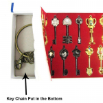 Rulercosplay Fairy Tail Lucy uue kollektsiooni komplekt, 21 kuldset sodiaagiv&otilde;tit + kett