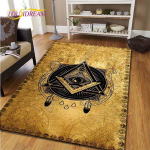 Vabam&uuml;&uuml;rlaste vaip Vabam&uuml;&uuml;rlaste Illuminati Ring P&otilde;randamatt Elutoa Vaip Siseala Pehme Flanell M&auml;ngumati ala vaip Kawaii Vaip 100cm x 120cm